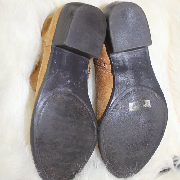 Torrid angle zip on sides suede boots brown size 9.5 - Picture 4 of 7